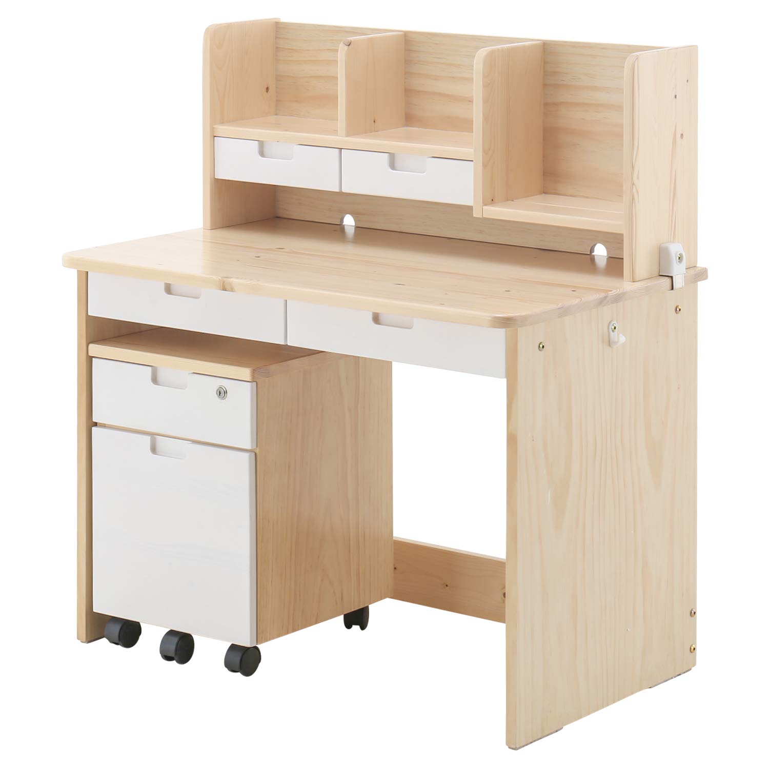 Amazon.co.jp: モダンデコ 学習デスク3点セット 幅100cm (ナチュラル Amazon.co.jp: モダンデコ 学習デスク3点セット 幅100cm (ナチュラル